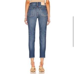 Moussy Vintage Denim Tamworth Skinny High Waisted in Dark Blue, Size 28
